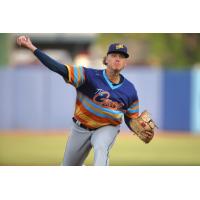 Montgomery Biscuits' Sean Hunley on the mound