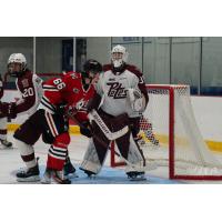 Peterborough Petes goaltender Masen Johnston vs. the Niagara IceDogs