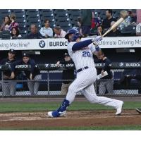 Syracuse Mets' Mike Brosseau at bat