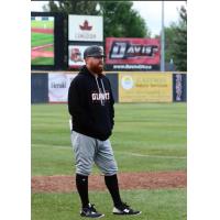 Joe Ellison with the Fort McMurray Giants