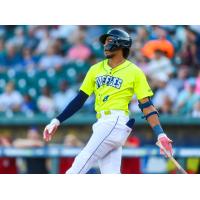 Columbia Fireflies' Austin Charles on game night