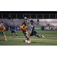 Portland Timbers2's Keesean Ferdinand versus Tacoma Defiance's Frank Daroma