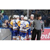 Saskatoon Blades celebrate win