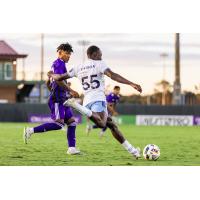 Chicago Fire FC II forward Omari Glasgow (55) vs. Orlando City B