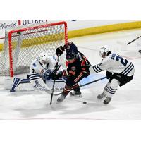 Wenatchee Wild goaltender Daniel Hauser and defenseman Reid Andresen