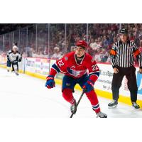 Forward Hayden Paupanekis with the Spokane Chiefs